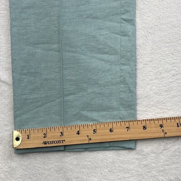 NEW Theory Linen Blend‎ Sky Blue Treeca Pull On Pants Women's 16 Eco Crunch Wash - Picture 5 of 16